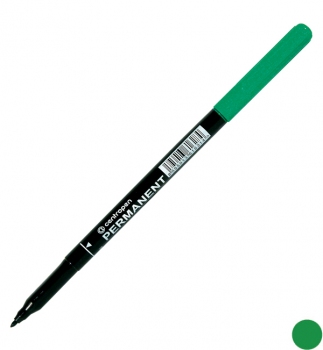 Маркер перманентний 1 мм, конусний письмовий вузол, зелений, Centropen Permanent  2536/04
