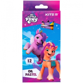 Пастель масляна, 12 кольорів в упаковці Little Pony Kite lp24-071