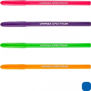 Ручка масляная Spectrum Fashion 1,0 мм Unimax UX-135-02 синий