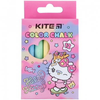 Крейда кольорова 12 штук в упаковці Hello Kitty Kite hk24-075
