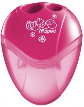 Точилка с контейнером двойная I-GLOO MAPED MP.534756 розовый корпус