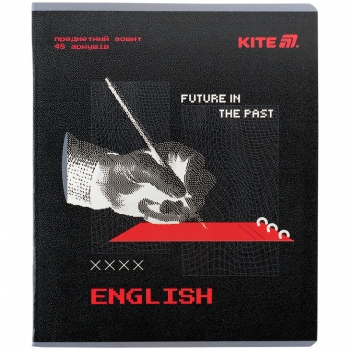 Зошит предметий 48 л., лінійка, Techno Kite k25-240-8 англійська мова
