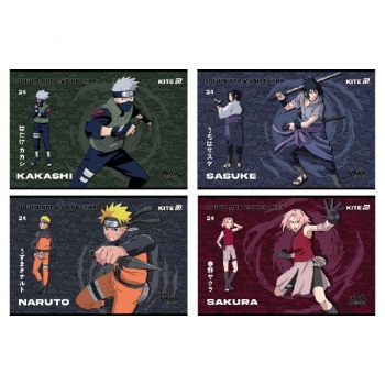 Альбом для малювання 24 аркуша А4 на скобі Naruto Kite nr25-242