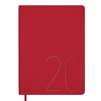 Щоденник датований 2026 STEEL, A5, червоний Buromax BM.2127-05