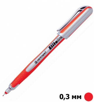 Лінер Elite F ( товщина лініі написання 0,3 мм) червоний, Centropen 4721