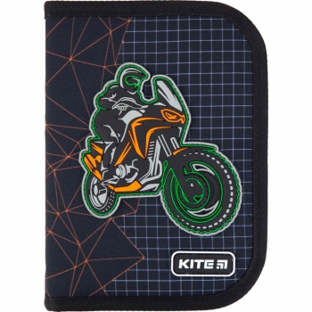 Пенал з наповненням Kite Education Motocross K21-622H-2, 1 відділення, 2 відворота