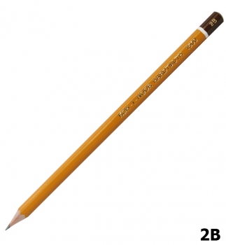 Олівець графітний, м`який 2B, Koh-I-Noor 1500.2B