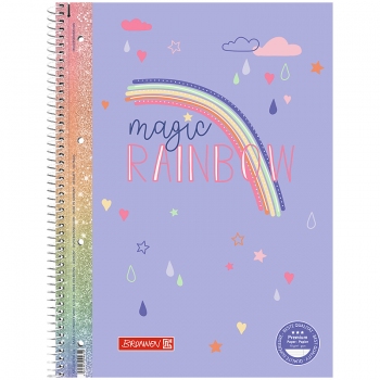 Коледж-блок А4 Premium, в линию 80 листов Rainbow, Brunnen 10-679 27 222
