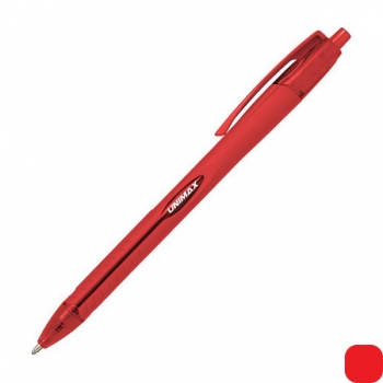 Ручка кулькова масляна автоматична Aerogrip 0,7 мм,  Unimax UX-136-06 червоний