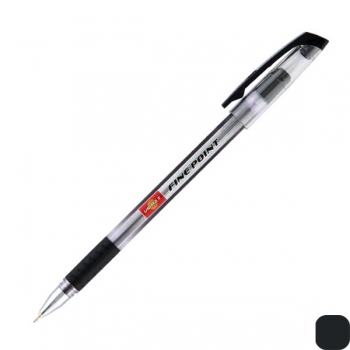 Ручка кулькова масляна Fine Point  0,7 мм Unimax UX-110-01 чорний