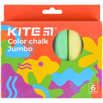 Крейда кольорова Jumbo 6 штук в упаковці Fantasy Kite k22-073-2