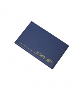 Визитница на 24 визитки, PVC (115 мм х 70 мм) Panta Plast 0304-0001-02 темно-синий