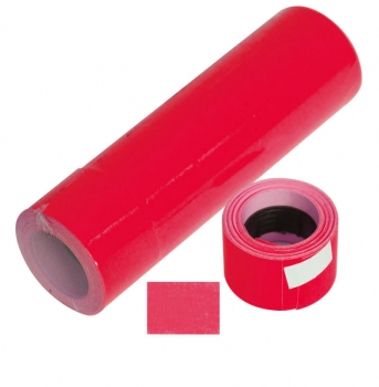 Ценник цветной  38х28 мм  (158 шт, 6 метров) красный