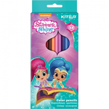 Олівці кольорові 12 кольорів Kite Shimmer&Shine SH18-051