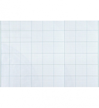 Бумага миллиметровая 100 листов в упаковке А3, 80г/м2, Бумвест 7B08 голубая сетка