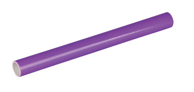 Клейка прозора плівка для книжок в рулоні 330 мм х 1200 мм ZIBI ZB.4790-08 фіолетова