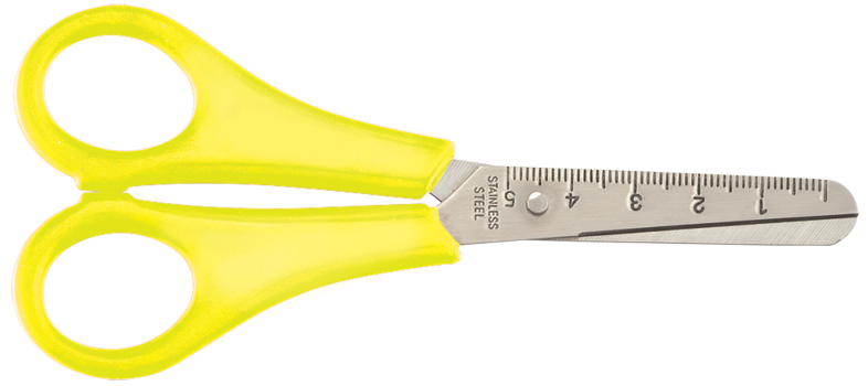 Ножницы детские 132 мм Zibi ZB.5001-08 Желтые
