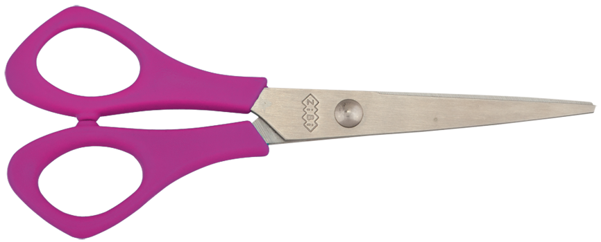 Ножницы детские для левши 142 мм Zibi ZB.5002-10 Розовые