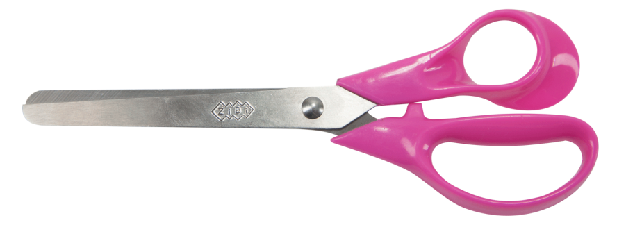 Ножницы детские с пластиковыми 3D ручками 152 мм Zibi ZB.5014-10 Розовые