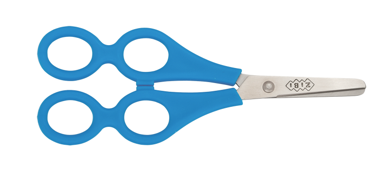 Ножницы детские обучающие 165 мм Zibi ZB.5019-02 Синие