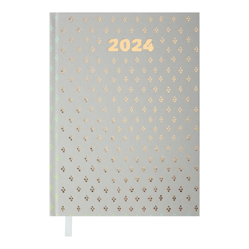 Щоденник  датований 2024 MODERNA, А5 Buromax BM.2172-09 сірий