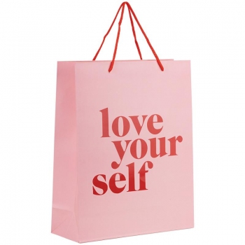 Пакет паперовий подарунковий, 26х32см, Love yourself Axent 8502-29-a