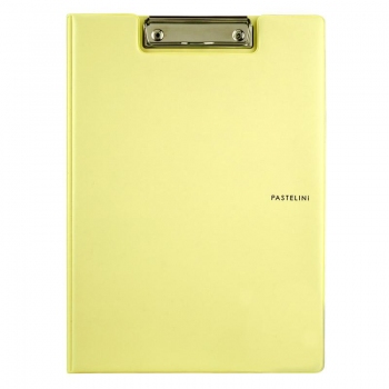 Папка-планшет А4 з металевим прижимом, Pastelini Axent 2514-26-a жовтий