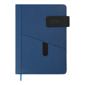 Щоденник  датований 2024 GALAXY, А5 Buromax BM.2123-02 синій
