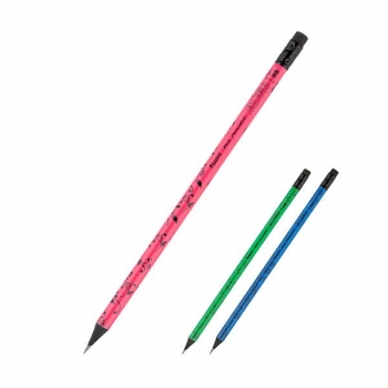 Олівець графітний з ластиком Axent 9008-A