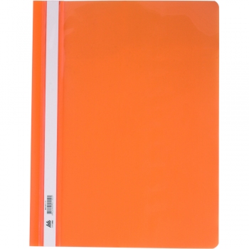 Папка скоросшиватель А4 пластиковая с прозрачным верхом Buromax BM.3311-11 оранжевый