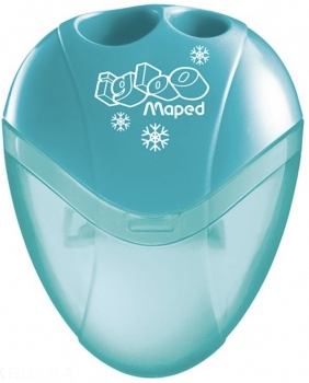 Точилка с контейнером двойная I-GLOO MAPED MP.534756 бирюзовый корпус