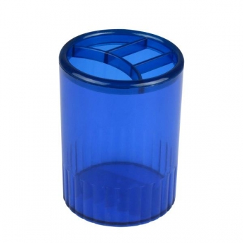 Підставка стакан пластиковий на 4 відділення 90 x 70 мм Delta by Axent d4009-02 синій
