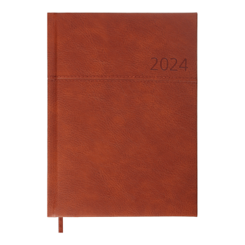 Щоденник  датований 2024 ORION, А5 Buromax BM.2150-18 світло-коричневий