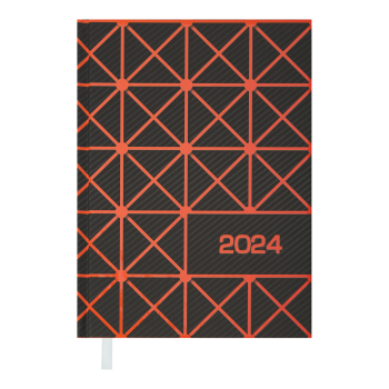 Щоденник  датований 2024 LINEA, А5 Buromax BM.2151-11 помаранчевий