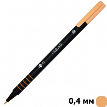Файнлайнер SANTI  товщина лініі написання 0,4 мм абрикосового кольору (741660)