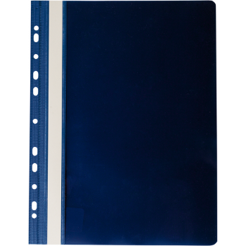 Папка скоросшиватель пластиковая А4 с перфорацией на 11 отверстий, Buromax BM.3331-03 темно-синий