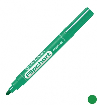 Маркер для флипчарта 2,5 мм, круглый наконечник, зеленый Centropen Flipchart  8550/04