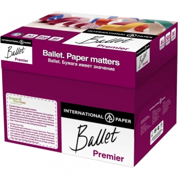 Папір BALLET PREMIER А4 80г/м2, 500л  ціна за ящик 5 упаковок