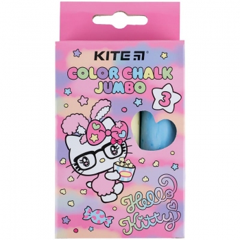 Крейда кольорова Jumbo 3 штуки в упаковці  Hello Kitty Kite hk24-077