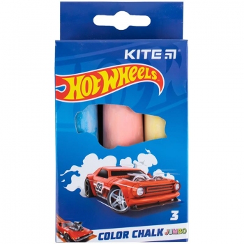 Крейда кольорова Jumbo 3 штуки в упаковці  Hot Wheels Kite hw24-077