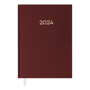 Щоденник  датований 2024 MONOCHROME, А5 Buromax BM.2160-13 бордовий