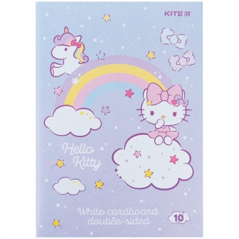 Картон білий двосторонній A4 10 арк. Hello Kitty Kite hk24-254