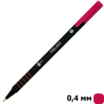 Файнлайнер SANTI  товщина лініі написання 0,4 мм рожевого кольору (741660)