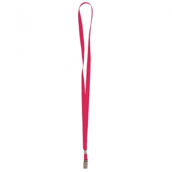 Шнурок для бейджа з металевим карабіном шириною 10 мм, довжиною 450 мм AXENT 4532-06-A червоний