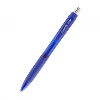 Ручка кулькова автоматична 0,7 мм, City Axent ab1082-02-a синій