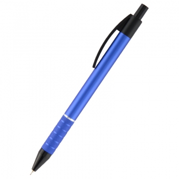 Ручка кулькова масляна автоматична Prestige 0,7 мм металевий синій корпус Axent ab1086-02-02 синя