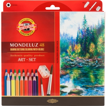 Олівці кольорові акварельні 48 кольорів Mondeluz в картонній упаковці Koh-i-noor 3713