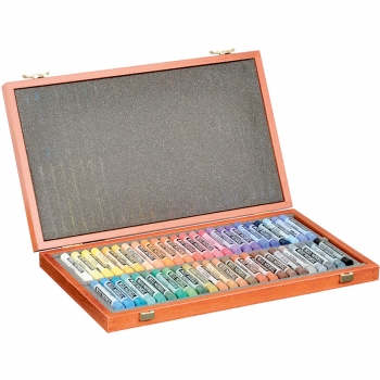 Пастель TOISON D'OR 48 кольорів в дерев'янній коробці Koh-i-noor 8596