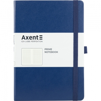 Записна книжка Partner Prime А5 (145х210) на 96 арк. клітинка, кремовий блок, синя Axent 8305-02-a
