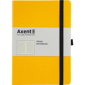 Записна книжка Partner Prime А5 (145х210) на 96 арк. клітинка, кремовий блок, жовта Axent 8305-08-a